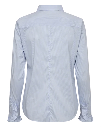 Mos Mosh - MMMattie Flip Stripe Shirt - Light Blue 